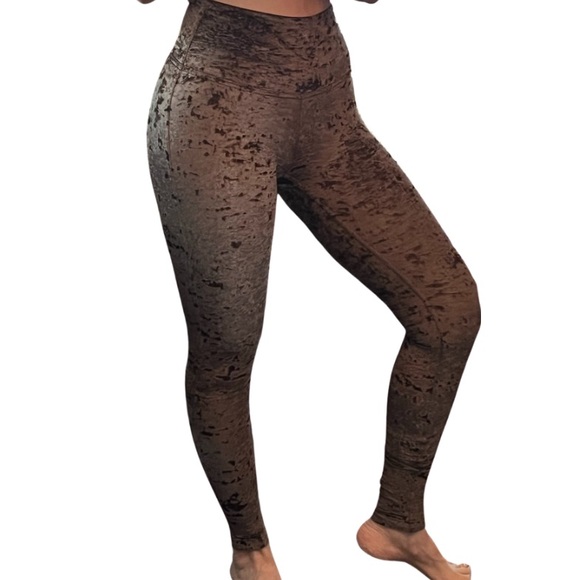 Lululemon H/R leggings Wunder Under, special edition Coffee Press Crushed Velvet - Picture 5 of 13